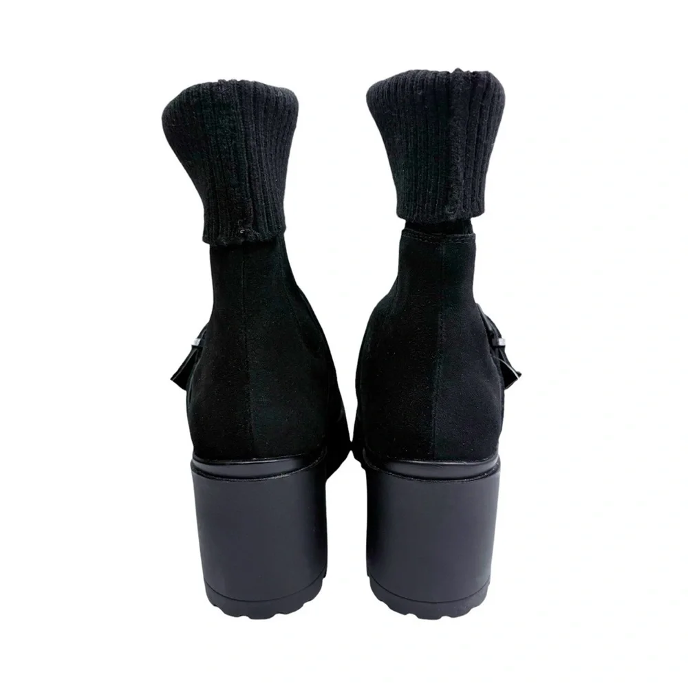 BLONDO Remi Waterproof Stretch Knit Lug Bootie 8 - Picture 8 of 10